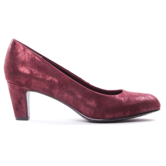 escarpins bordeaux mode femme automne hiver - Photo Produit 2