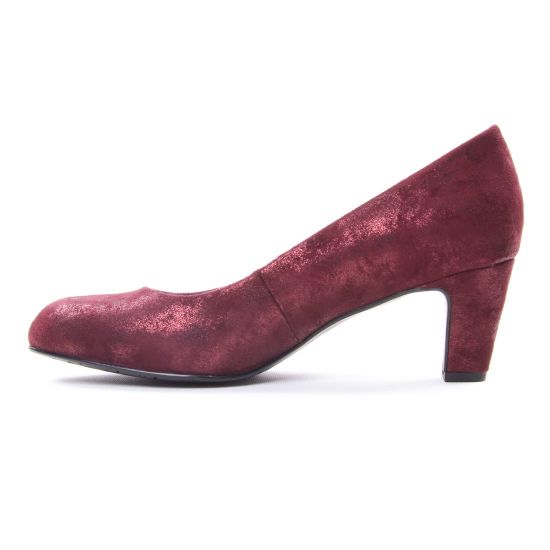 escarpins bordeaux mode femme automne hiver - Photo Produit 3
