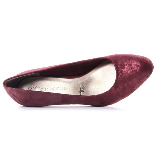 escarpins bordeaux mode femme automne hiver - Photo Produit 4