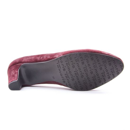escarpins bordeaux mode femme automne hiver - Photo Produit 5