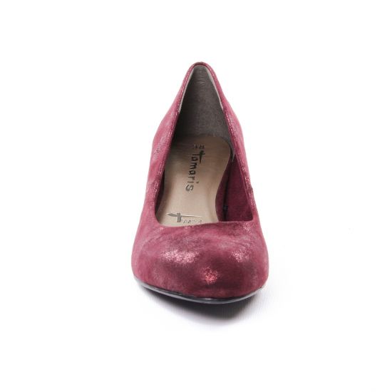 escarpins bordeaux mode femme automne hiver - Photo Produit 6