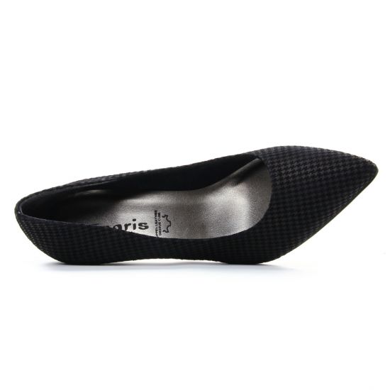 escarpins noir gris mode femme automne hiver - Photo Produit 4