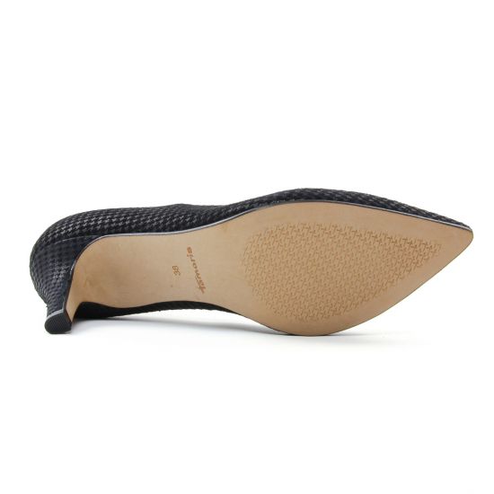 escarpins noir gris mode femme automne hiver - Photo Produit 5