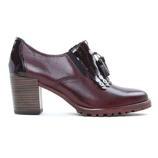low boots bordeaux mode femme automne hiver - Photo Produit 2