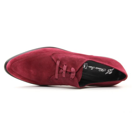 derbies rouge mode femme automne hiver - Photo Produit 4