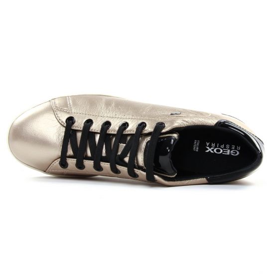 tennis beige doré mode femme automne hiver - Photo Produit 3