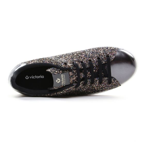 tennis gris argent mode femme automne hiver - Photo Produit 4