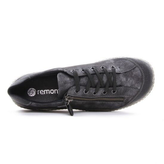 tennis gris foncé mode femme automne hiver - Photo Produit 4