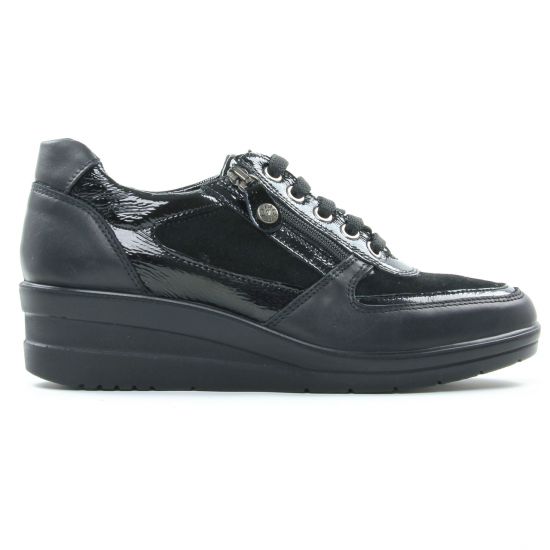 tennis noir mode femme automne hiver - Photo Produit 2