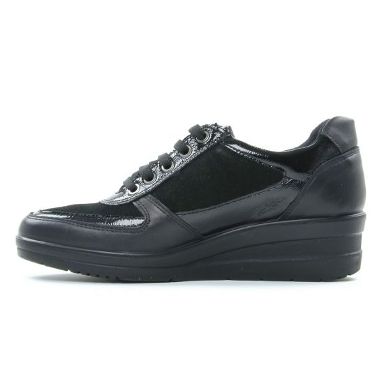 tennis noir mode femme automne hiver - Photo Produit 3