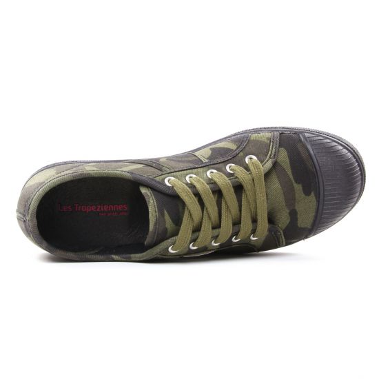 tennis toile vert kaki mode femme automne hiver - Photo Produit 4