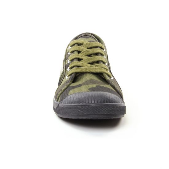 tennis toile vert kaki mode femme automne hiver - Photo Produit 6