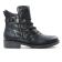 boots noir argent mode femme automne hiver vue 2