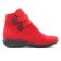 boots rouge mode femme automne hiver vue 2