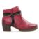 boots rouge rose mode femme automne hiver vue 2