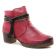 boots rouge rose mode femme automne hiver vue 1