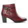 boots talon rouge bordeaux mode femme automne hiver vue 2