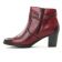 boots talon rouge bordeaux mode femme automne hiver vue 3