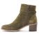 boots talon vert kaki mode femme automne hiver vue 3