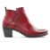 boots talon rouge bordeaux mode femme automne hiver vue 2