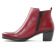 boots talon rouge bordeaux mode femme automne hiver vue 3