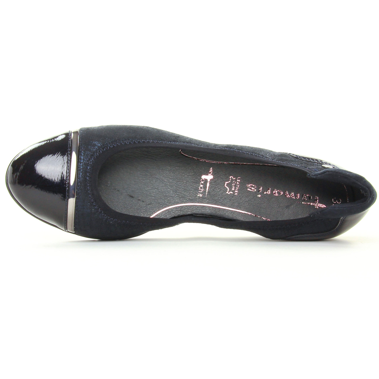 Tamaris Femme - Ballerines Confort - Technologie T-Flow, Coupe Large, Semelle Flexible | Pour Marche Quotidienne, Travail
