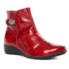Chaussures femme hiver 2019 - boots Geo Reino rouge vernis