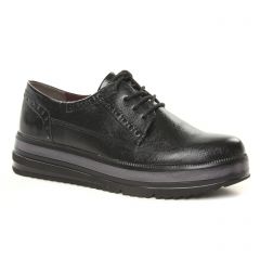 Chaussures femme hiver 2019 - derbys compensées tamaris noir