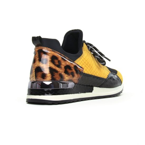 baskets mode beige noir mode femme automne hiver - Photo Produit 7