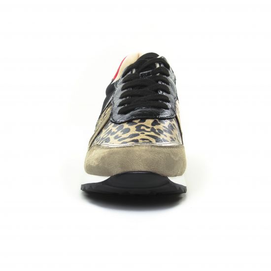 baskets mode beige noir mode femme automne hiver - Photo Produit 6