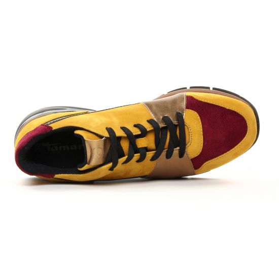 baskets mode jaune mode femme automne hiver - Photo Produit 4