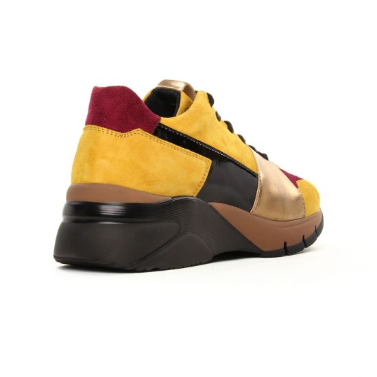 baskets mode jaune mode femme automne hiver - Photo Produit 7
