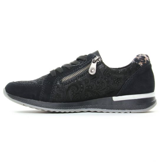 baskets mode noir leopard mode femme automne hiver - Photo Produit 3