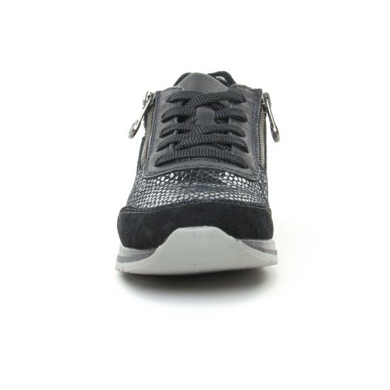baskets mode noir mode femme automne hiver - Photo Produit 6