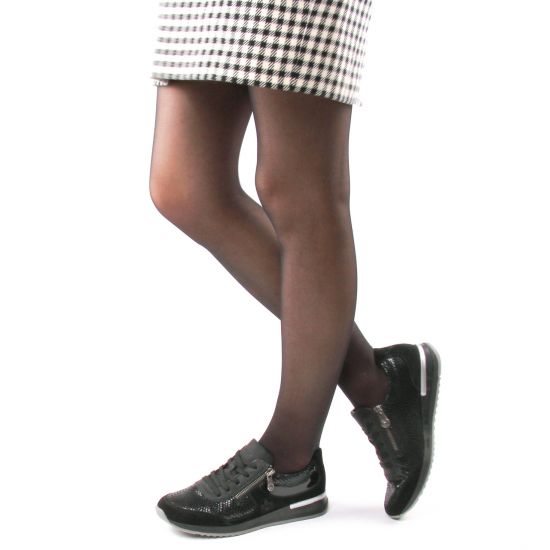 baskets mode noir mode femme automne hiver - Photo Produit 8