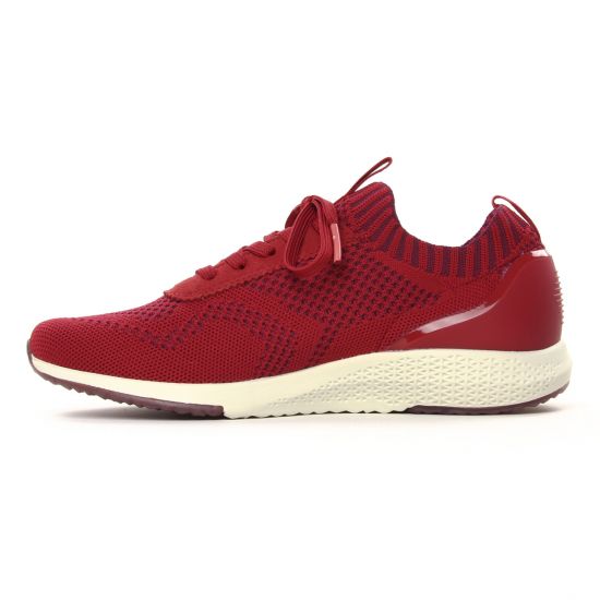 baskets mode rouge mode femme automne hiver - Photo Produit 3