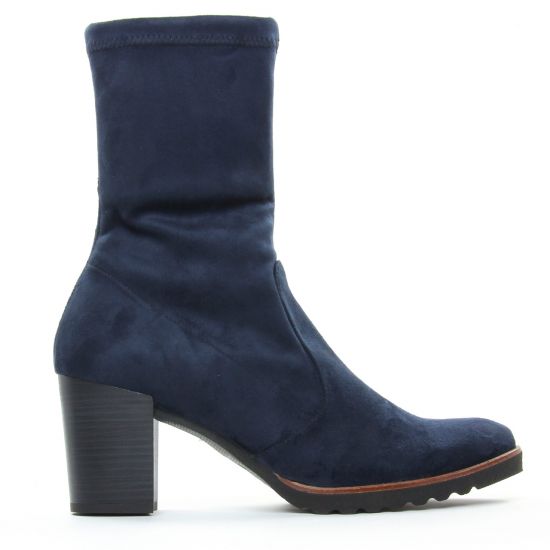 boots bleu marine mode femme automne hiver - Photo Produit 2