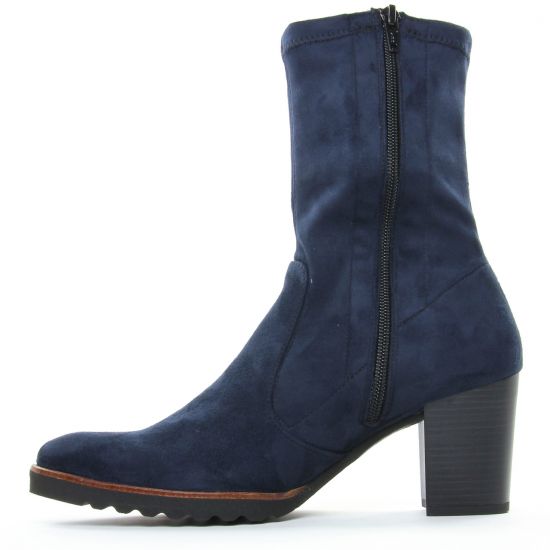 boots bleu marine mode femme automne hiver - Photo Produit 3