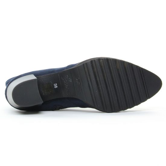 boots bleu marine mode femme automne hiver - Photo Produit 4