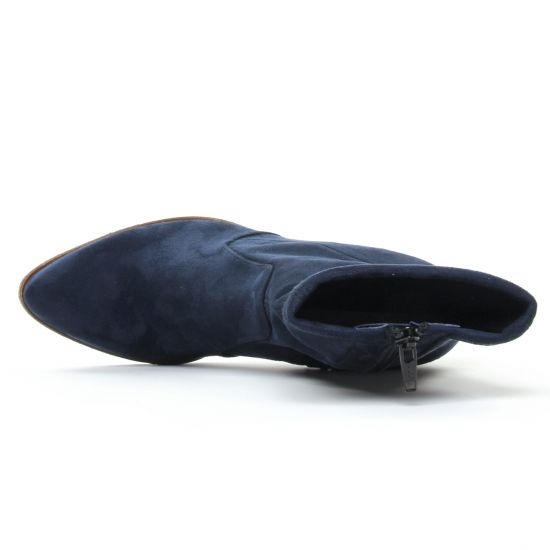 boots bleu marine mode femme automne hiver - Photo Produit 5