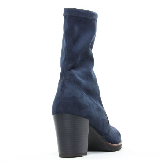 boots bleu marine mode femme automne hiver - Photo Produit 7