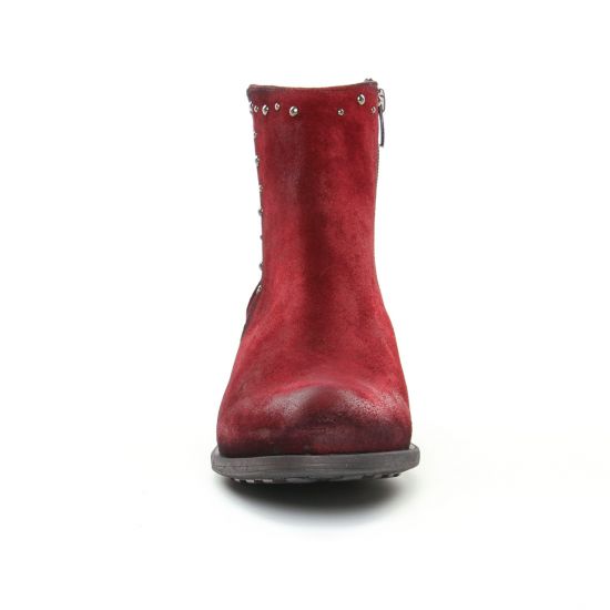 boots rouge mode femme automne hiver - Photo Produit 6