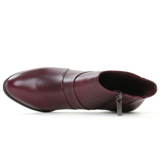 boots bordeaux mode femme automne hiver - Photo Produit 4