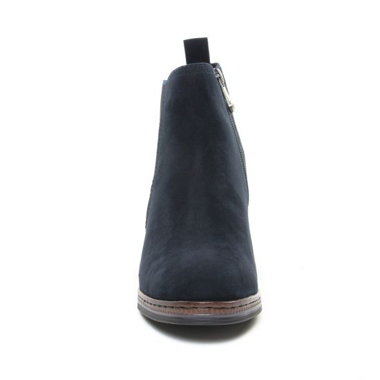 boots élastiquées bleu marine mode femme automne hiver - Photo Produit 5