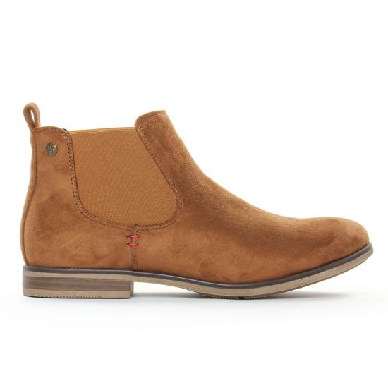 boots élastiquées marron mode femme automne hiver - Photo Produit 2