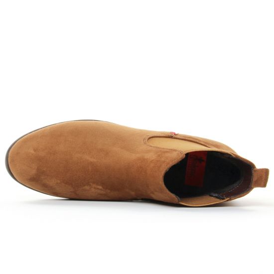 boots élastiquées marron mode femme automne hiver - Photo Produit 4