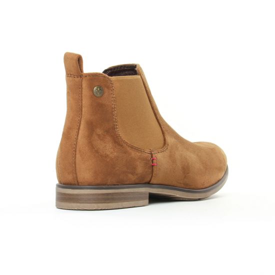 boots élastiquées marron mode femme automne hiver - Photo Produit 7
