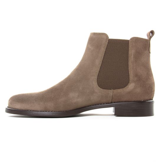boots élastiquées marron mode femme automne hiver - Photo Produit 3