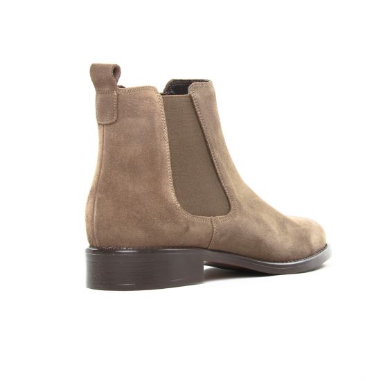 boots élastiquées marron mode femme automne hiver - Photo Produit 7