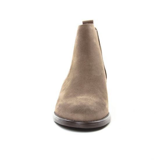 boots élastiquées marron mode femme automne hiver - Photo Produit 6